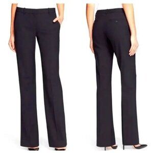 THEORY Emery Linen Pants Size 6 Navy Blue